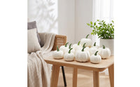 12 Pieces artificial pumpkins Autumnal Pumpkins Indoor and Outdoor Fake Pumpkin for Party Planners, Halloween, Table Centerpiece
