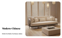 Light Luxury Design Curved Sectional Sofa High-Resilience Foam Filling Commercial Furniture sturdy Frame Lounge Seating Soft Fabric Upholstery for Interior Designers, Homeowners, Adults, Reception Area