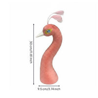 Flocked Peacock Head Model Elegant Design Peacock Bust Ornament Prop Lightweight Foam Feather Event Decoration for Florists, Inaugural Event
