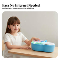 Rich Content children's Disc Player Toy Screen-Unrestricted Phonograph Learning Toy Easy to Use for Children, Toddlers, Preschool, Playtime