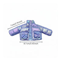 Doll Jacket Multiple Designs Doll Puffer Jacket Birthday Gift Toy Accessory for Hobbyists
