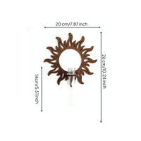Sun Wall Planter Space-Saving Radiant Plant Shelf Natural Border for Living Room