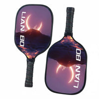 Comfortable Ergonomic Grip Fiberglass Pickleball Paddle Non-Slip Handle Pickleball Paddle Long-Lasting Border Guard Sports Equipment Sweat Absorbent for Beginners, Professionals, Outdoor, Indoor
