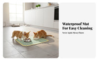 Pet Bowl Placemat Waterproof Feeding Mat Non-Souter rim Floor Covering for Dog Owners, Indoors, Indoor, Kitchen