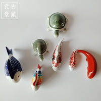 Jingdezhen Ceramic Floating Fish for Aquariums and Home Decor