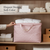 Thickened Non-Woven Quilt Storage Bag with Zipper and Handle for Comforters and Blankets