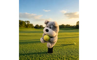 Schnauzer Dog Headcover Yellow Detail Soft Dog Headcover Shielded Sports Accessory