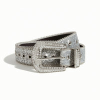 Glittering Rhinestone Belt Sparkling Glittering Belt Decorative Glamorous for Women, Teens