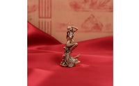 Seated Mermaid Figurine Antique Style Mermaid Figurine Miniature Ornament for Collectors, Bookshelf, Desk, Aquarium