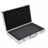 Aluminum Toolbox Portable Handle Foam Padded Instrument Case Multi-Purpose