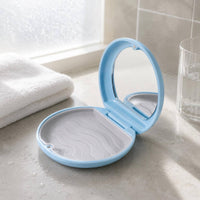 Textured Tray Clamshell Retainer Case Wavy Surface Aligner Case Hard Shell Orthodontic Storage Box Compact