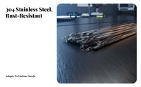 100 Pieces Stainless Steel Cord Tie Rust Resistant Stainless Steel Cord Ties Automatic-Locking Metal Ties Rust Resistant Metal