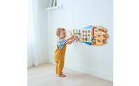 Wooden Busy Board Hand-Eye Coordination Wall-Mounted Activity Board Motor Skills Educational Activity Panel for Kindergarten