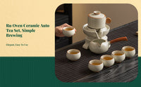 Ru Kiln Ceramic Teapot Automatic Gongfu Tea Set Mill Design
