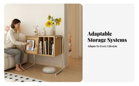 Nordic Design Vinyl Storage End Table With Drawer Vinyl record Storage Rack centralera Modern design Turntable Stand Multi-Functional for Music Lovers, Audiophiles, Homeowners, Study, Bedroom, Small Spaces, Home Office