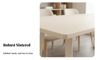 Modern Minimalist Design Rectangular Table and Chair Set Light Luxury Aesthetic 5-Piece Table and Chair Set scuffResistant surface Dining Room Furniture Sturdy Construction for Families, Homeowners, Students, Small Apartments, Kitchen, breakfast area