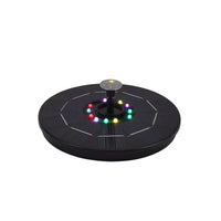Pond Pump Cordless Solar Fountain with LED Lights for Birdbath