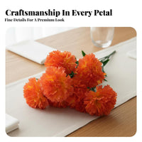 Decorative Carnation Spray Lifelike Blooms Fade Resistant for Party Centerpieces