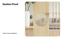 Partition with Display Shelves East Asian Aesthetic Room Divider with Shelves Multifunctional Design Privacy Screen for Homeowners, Entryway, Bedroom