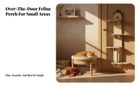 Door Hanging Feline Climber Staggered Levels over the Door Cat Climber Stable Structure for Apartment Dwellers, Small Apartments, Living Room