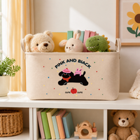 Foldable Storage Basket, Knitted Plant Fiber Laundry Hamper, with Loop Handles, for Blankets, Laundry, Clothing