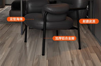 家用卧室轻奢化妆椅梳妆台凳子舒适久坐客厅休闲单人沙发美甲椅子 奶油白【羊羔绒】