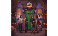 Halloween Inflatable Haunted House Castle Archway Tall Castle Archway Inflatable Decoration Giant Bright for Homeowners, Yard