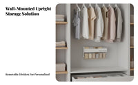 Wall-Mounted Underwear Box Visible Window Sock and Underwear Dispenser for Women