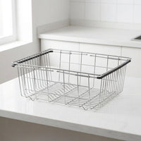 Stainless Steel Dish Rack and Bowl Drainage Rack, In-Sink Kitchen Sink Organizer, Dish Drainage Tool for Space Saving Kitchen Counter