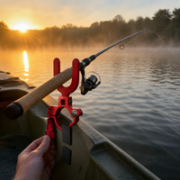 Ultra-Short Fishing Rod Holder with Quick-Release Mechanism