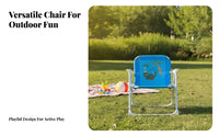 Metal Frame Dinosaur Folding Chair Foldable Children's Folding Chair