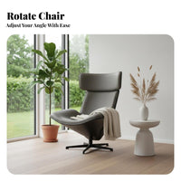Nordic Aesthetic Rotating Zongzi Armchair Designer Inspired Lounge Chair 360° rotate Home Seating Modern aesthetic for Interior Designers, Homeowners, Design aficionados, Living Room, Bedroom, perusing alcove