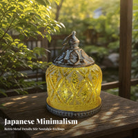 Indoor Outdoor Vintage Metal Lantern Rustic Finish Hanging Lantern for Garden