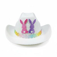 Easter Egg Decorated Hat Adorable Design Easter Cowboy Hat Lightweight for Girls