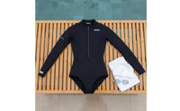 2mm Full Body Wetsuit Sun Protection Women's Full Body Wetsuit Thermal Insulation Long Sleeves Diving Suit for Surfing, Snorkeling
