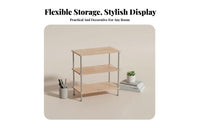 Multi-Level Shelving Unit Stylish Design Multi-Level Display Rack Space-Saving