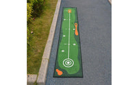 Golf Putting Mat Portable Putting Practice Carpet Non-Slip Backing Golf Training Mat for Beginners, Backyard