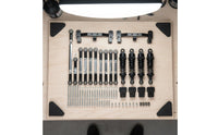 Metal Pull Rod and Shock Damper Kit Easy to Install Metal Chassis Link Rod Kit RC Car Shock Absorb Set for Modification, Upgrading