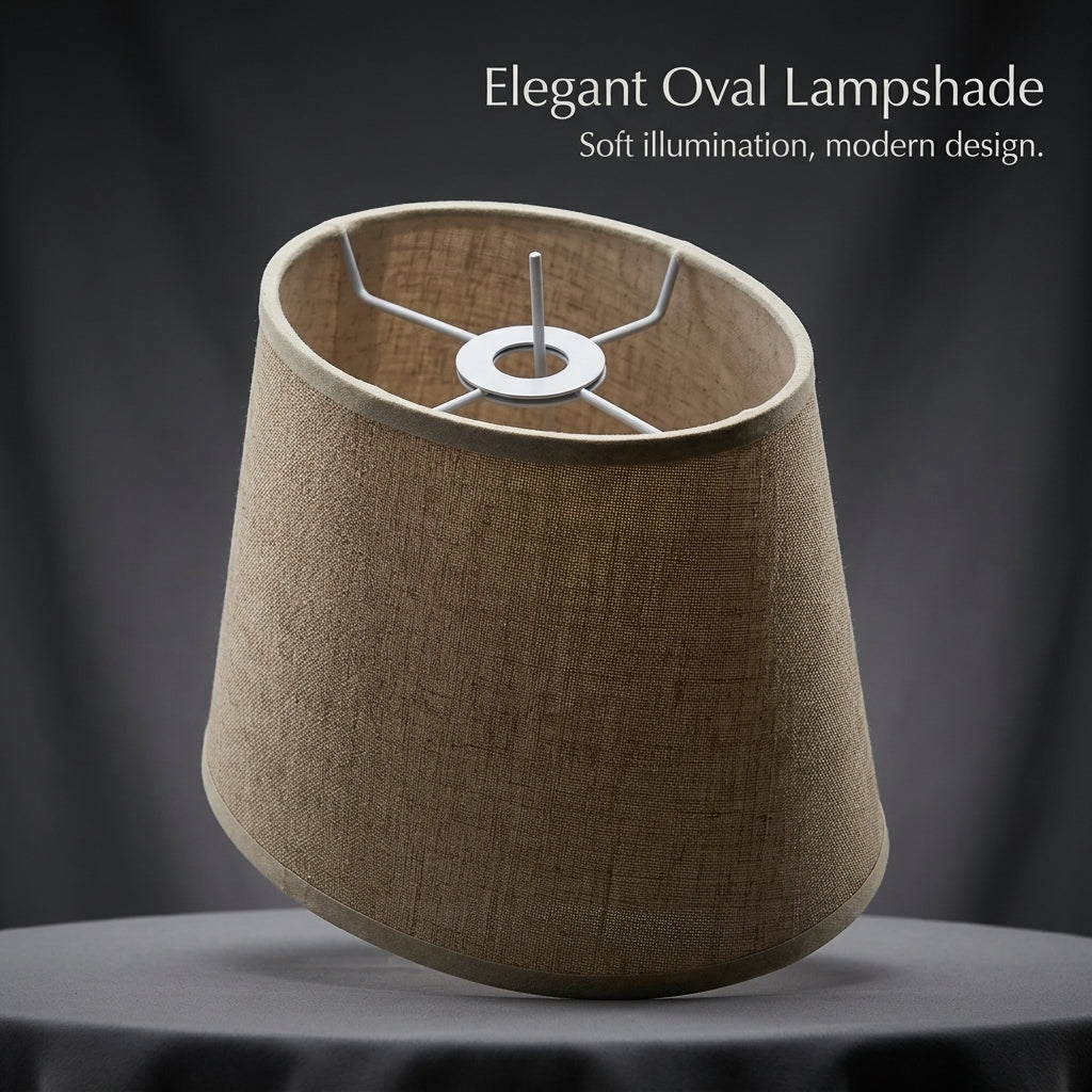 Table Lamp Shade with Oval Shape for Bedroom and Hotel, Light for Wall and Ceiling Textile Composite Design for Interior Designers