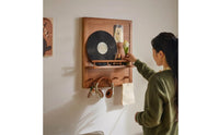 Wooden Power Meter Cabinet Cover with Hooks Space-Saving Power Meter Cabinet Cover with Shelf Vertical for Hallway