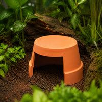 Snake Hide for Shedding, Moist Hide for Snakes, Ceramic Reptile Hide for Terrarium, Humid Cave Shelter
