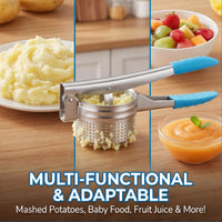 Potato Ricer Multi-Functional Food press easy Squeezing Manual Press for household chefs, Parents, Restaurant, Restaurants, Holiday Cooking