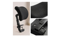 Adjustable Headrest with Clamp Ergonomic Chair Headrest Attachment Neck Support Attachment No-Drill Head Support Cushion Mesh
