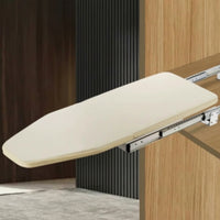 Pull-out Ironing Board with Slide Rails Space-Saving Folding Ironing Board with Rotating Base Discreet Furniture for Laundry Room, Small Apartments