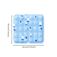 Cooling Seat Cushion Soft Gel Seat Cushion Chair Pad with Gel Low-Profile Machine Washable for Office Workers, Floor Seating