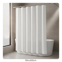 Waterproof Textile Shower Liner Lightweight White Shower Curtain for Spa