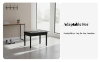 Minimalist Design Tufted Metal-Leg Bench Modern Design Tufted Upholstered Bench Sturdy Frame Long Stool Comfortable Padding for Beauty Professionals, Interior Designers, Changing Room, Nail Salon, Entryway, Bedroom