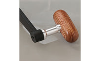 Foldable Fishing Reel Handle with Wooden Knob Interchangeable Reel Handle with Wood Grip Threaded Hardware Collapsible for Fishermen, Anglers