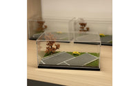 USB Powered LED Parking Lot Display Scene Box Stackable Design Dustproof Model Car Garage 1/64 Scale Car Display Case