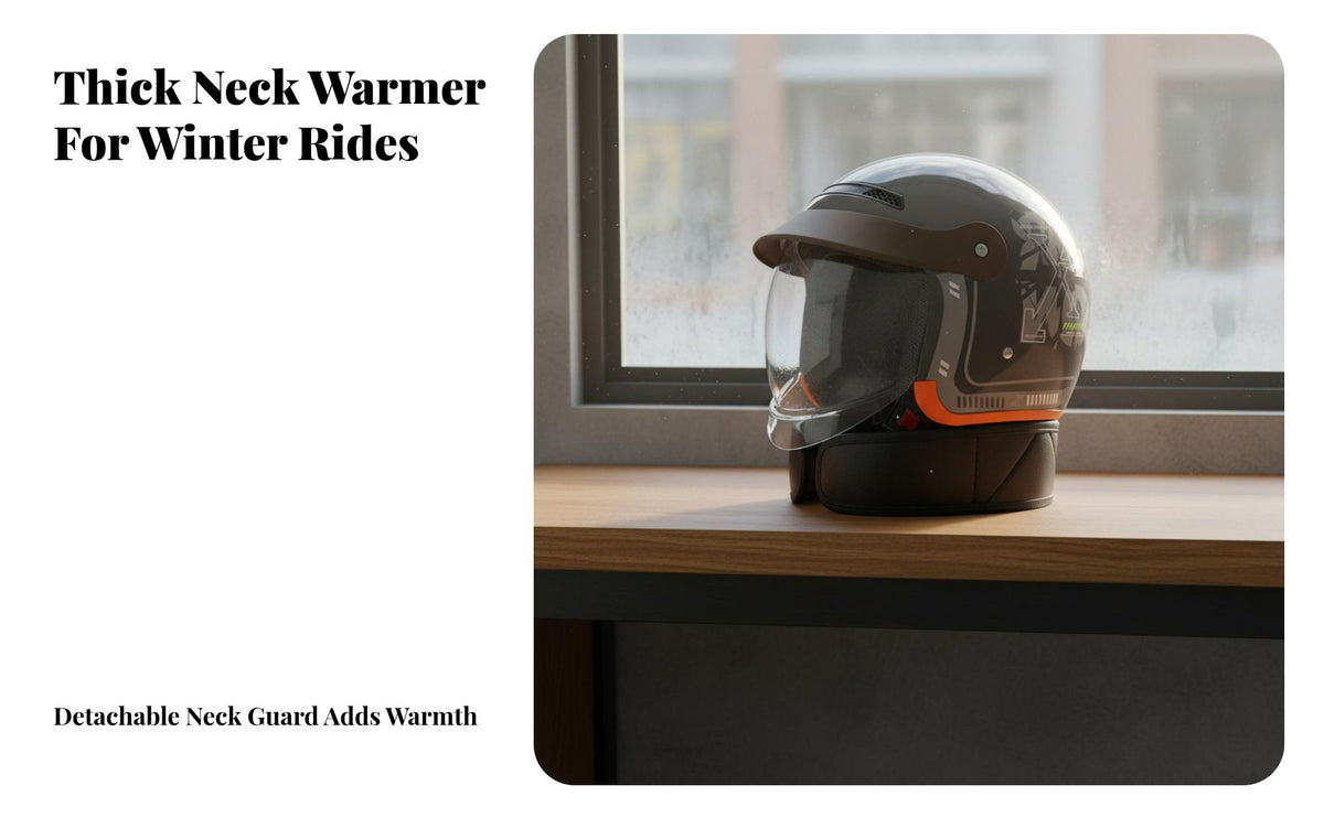 Half Helmet with Visor 3C Certified Motorcycle Half Helmet Four-Season Recreational Vehicles Head Protection for Women, Men, City Riding, Commuting